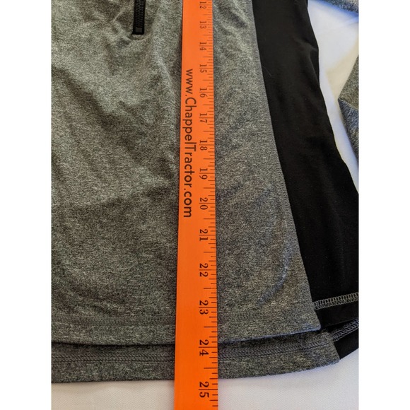 Victoria Secret Pink Ultimate Half Zip Pullover Women S Small Gray Black LOGO - Picture 6 of 7